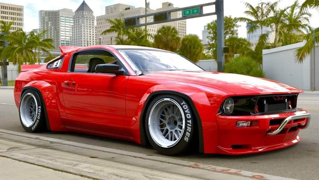 Rocket Bunny マスタング　ボディー Pandem | V1.0 Ford Mustang [5th-Gen] + Wing [Options] | 2005