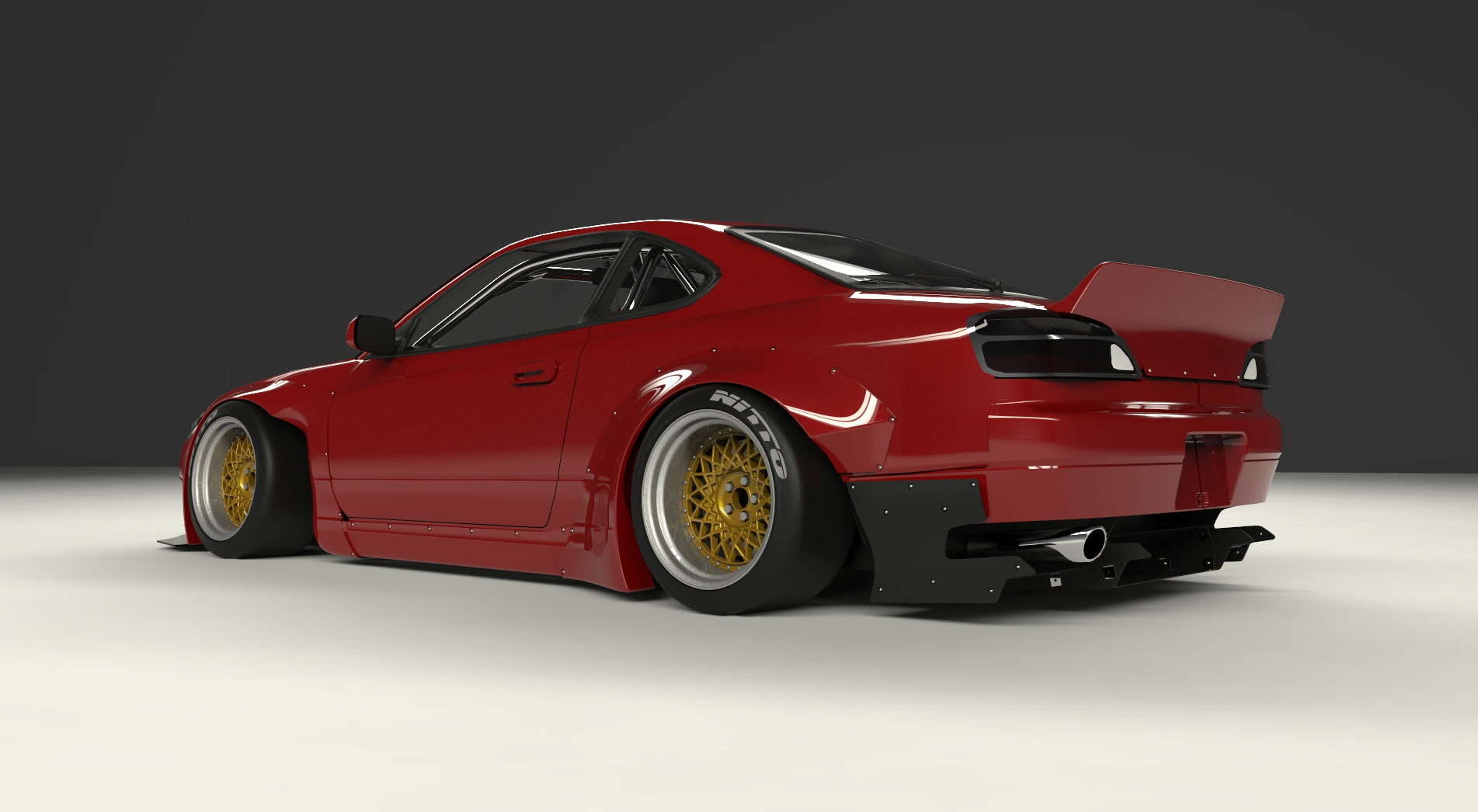 Rocket Bunny Racing | V1.0 Nissan Silvia [S15] + Duck Wing | 1999