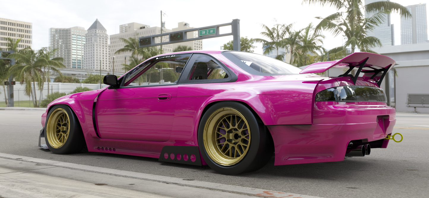 PANDEM x 6666 FOUR SIX GT RODEO SPECIAL | V3.5 Nissan Silvia [S14] + Duck Wing | 1994 - 1996
